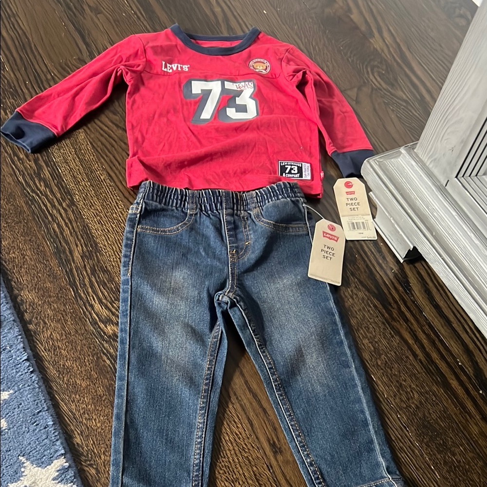 Levi's Red and Navy Kids Set